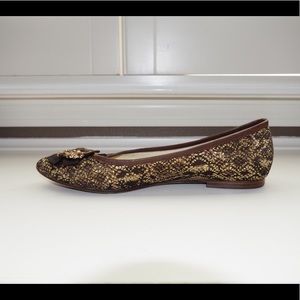 Via Spiga gold flats